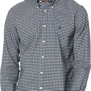 LEVIS small check black and white mans button down shirt size small